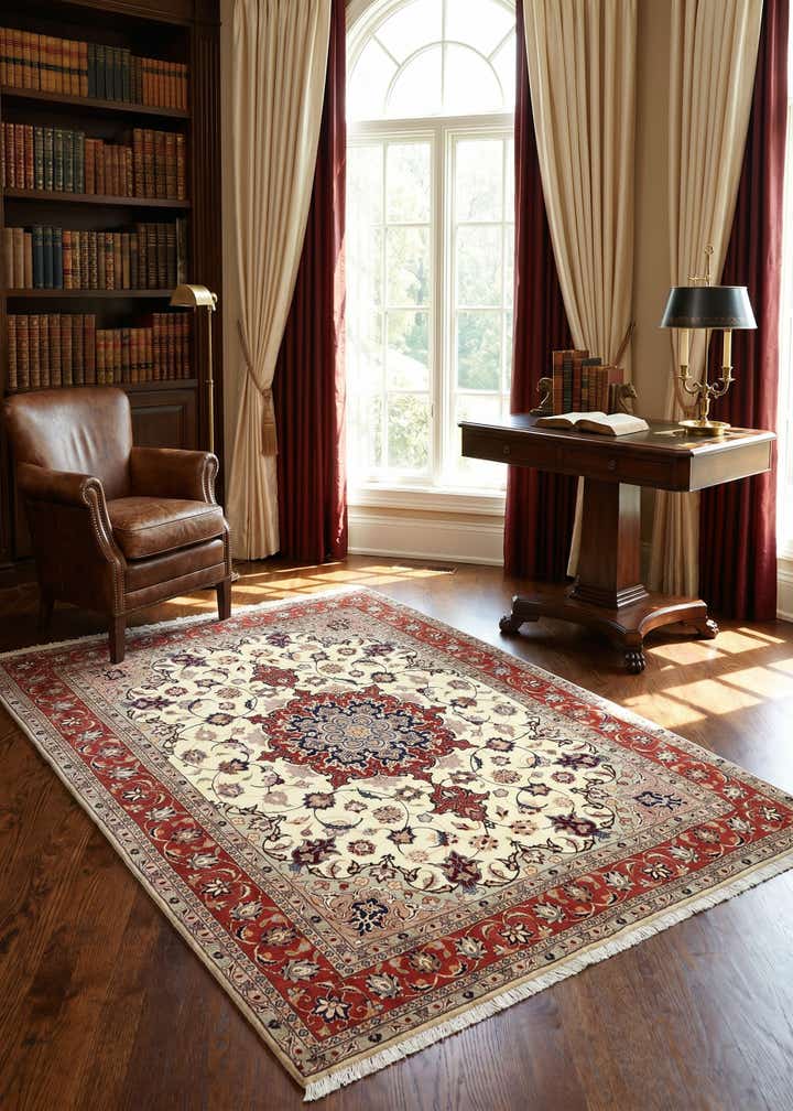 5' 1 x 6' 9 Tabriz Rug