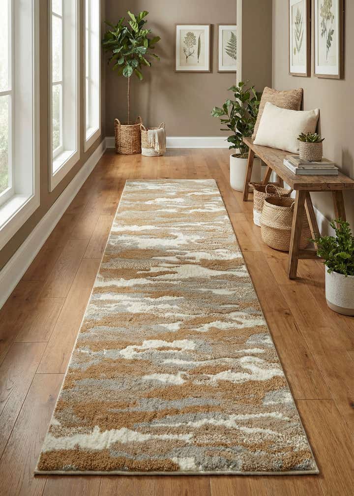 2' 7 x 10' Sepia Runner Rug