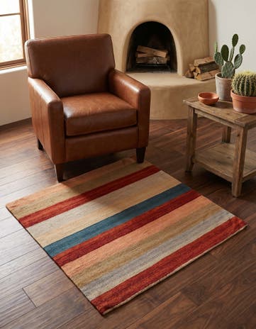 3' 3 x 3' 3 Hand Knotted Persian Wool Square Rug