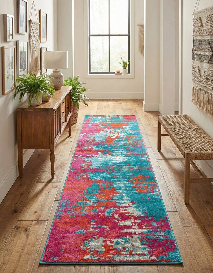 Detail image of 3' x 10' Azalea Runner Rug
