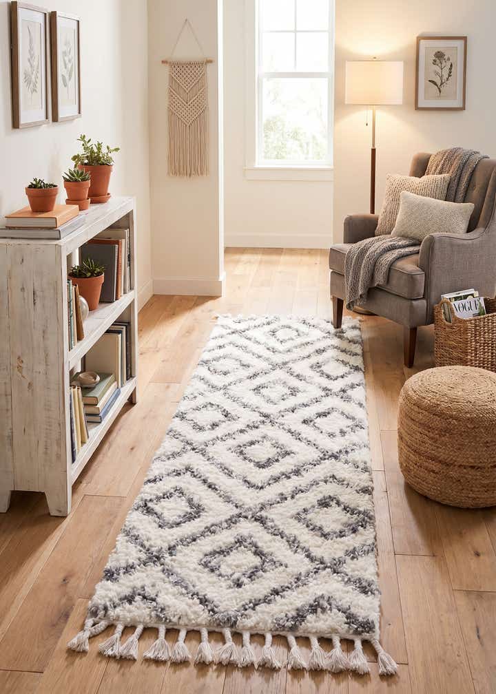 2' 2 x 6' Lagom Shag Runner Rug