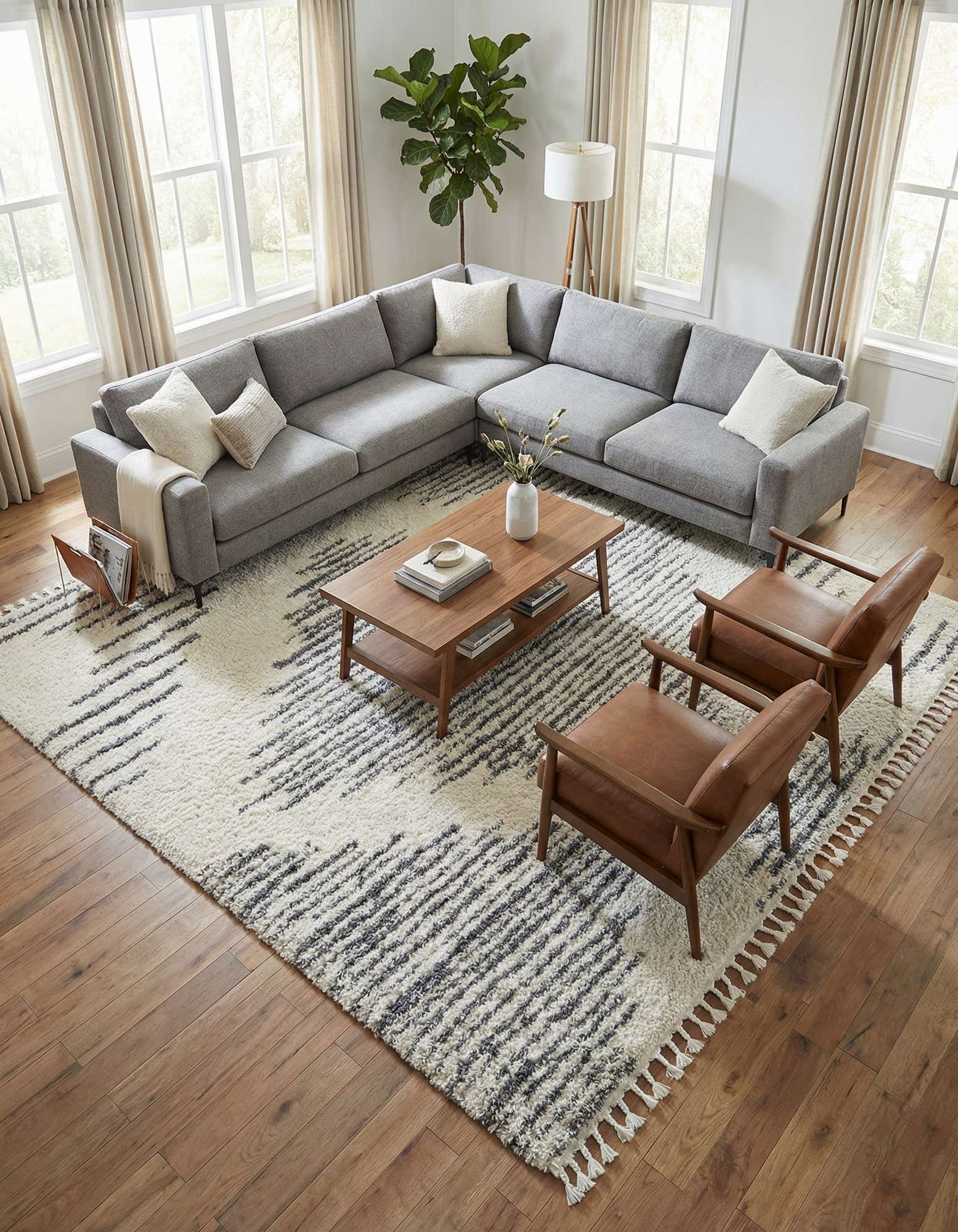 10' x 10' Serenity Shag Square Rug
