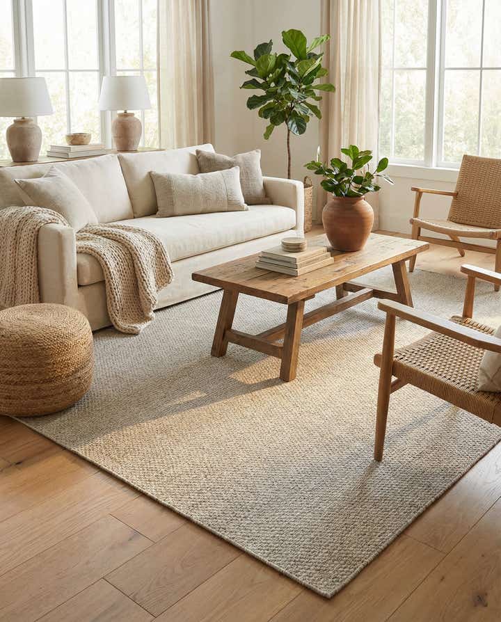 7' 10 x 10' Easy-Clean Solid Indoor / Outdoor Rug