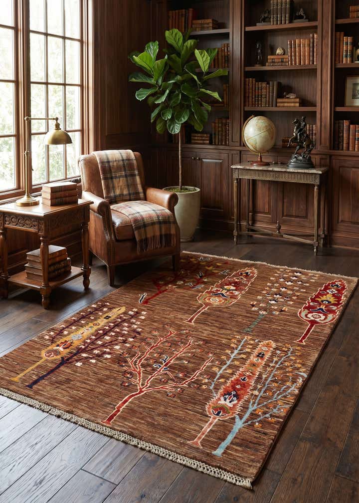 3' 11 x 5' 10 Hand Knotted Ariana Ziegler Rug