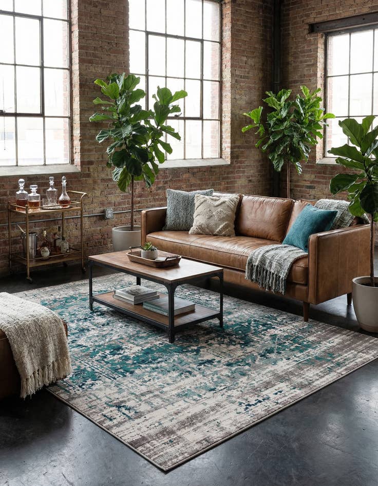 Detail image of 5' 3 x 8' Aarhus Rug