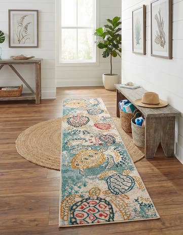 2' x 8' Washable Amalfi Runner Rug