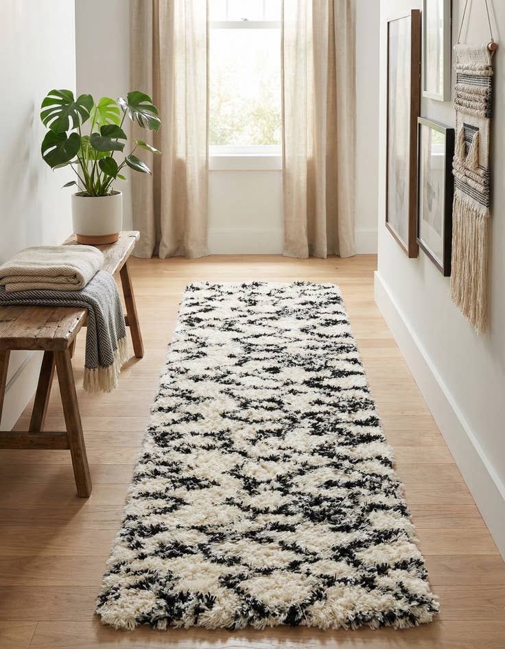 Detail image of 2' x 8' Infinity Shag Runner Rug