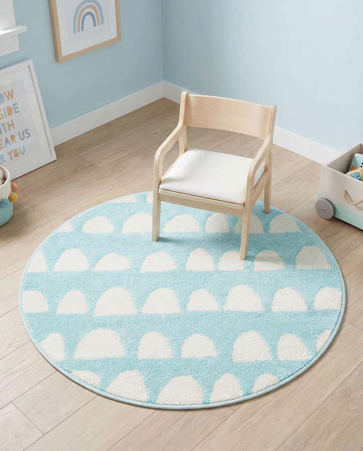100cm x 100cm Whimsy Kids Tapis Rond