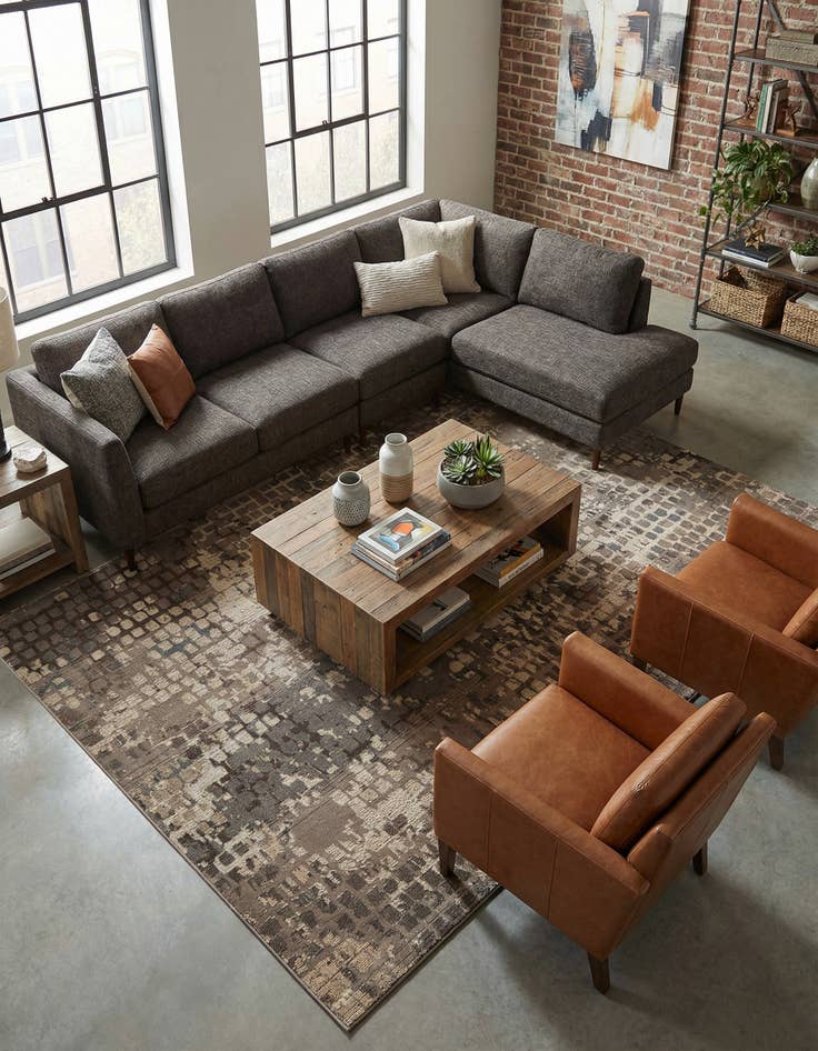 Detail image of 9' x 12' Washable Theia Rug