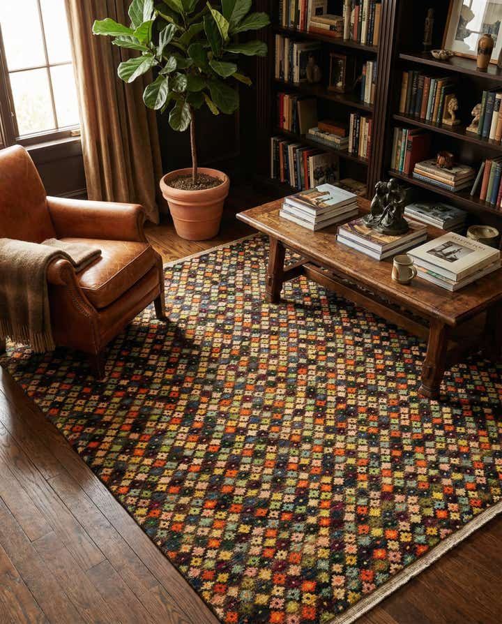 7' 1 x 9' 8 Hand Knotted Balouch Wool Rug