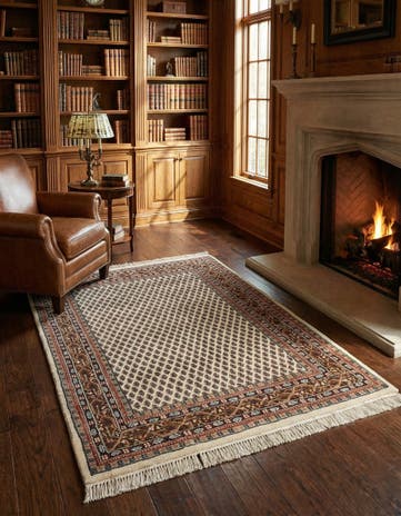 3' 11 x 5' 11 Hand Knotted Mir Wool Rug