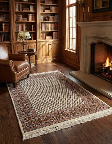 3' 11 x 5' 11 Hand Knotted Mir Wool Rug