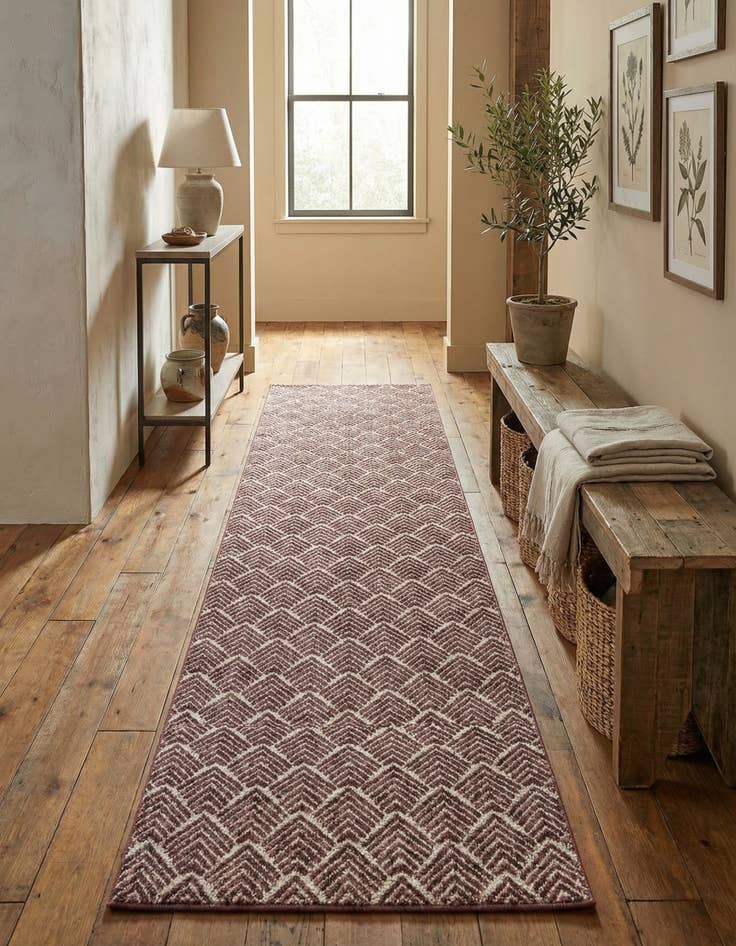 Detail image of 2' 7 x 12' Eco Trellis Runner Rug