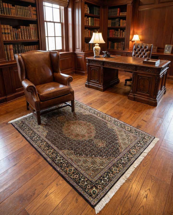 3' 5 x 4' 10 Tabriz Mahi Rug
