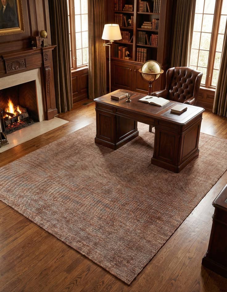 Detail image of 8' x 10' Hand Woven Jill Zarin English Manor Wool Rug