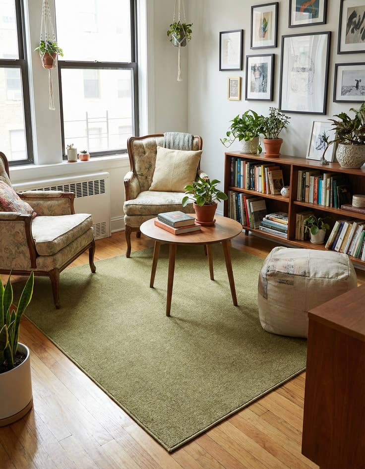 Detail image of 5' 3 x 5' 3 Everyday Solid Square Rug