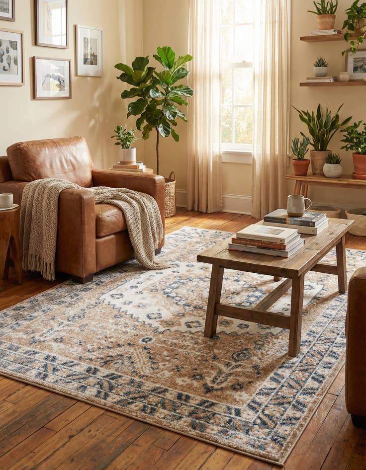 Detail image of 5' 3 x 8' Oxford Rug