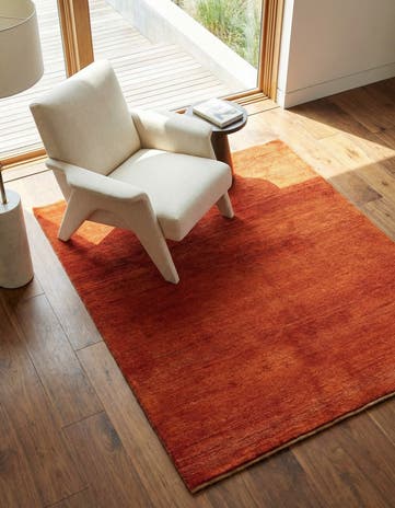 5' 1 x 6' 2 Hand Knotted Gabbeh Shouli Persian Wool Rug