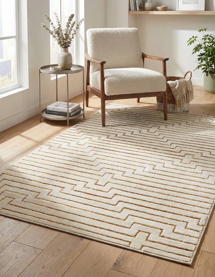 Detail image of 4' x 6' Vogue Geo Rug