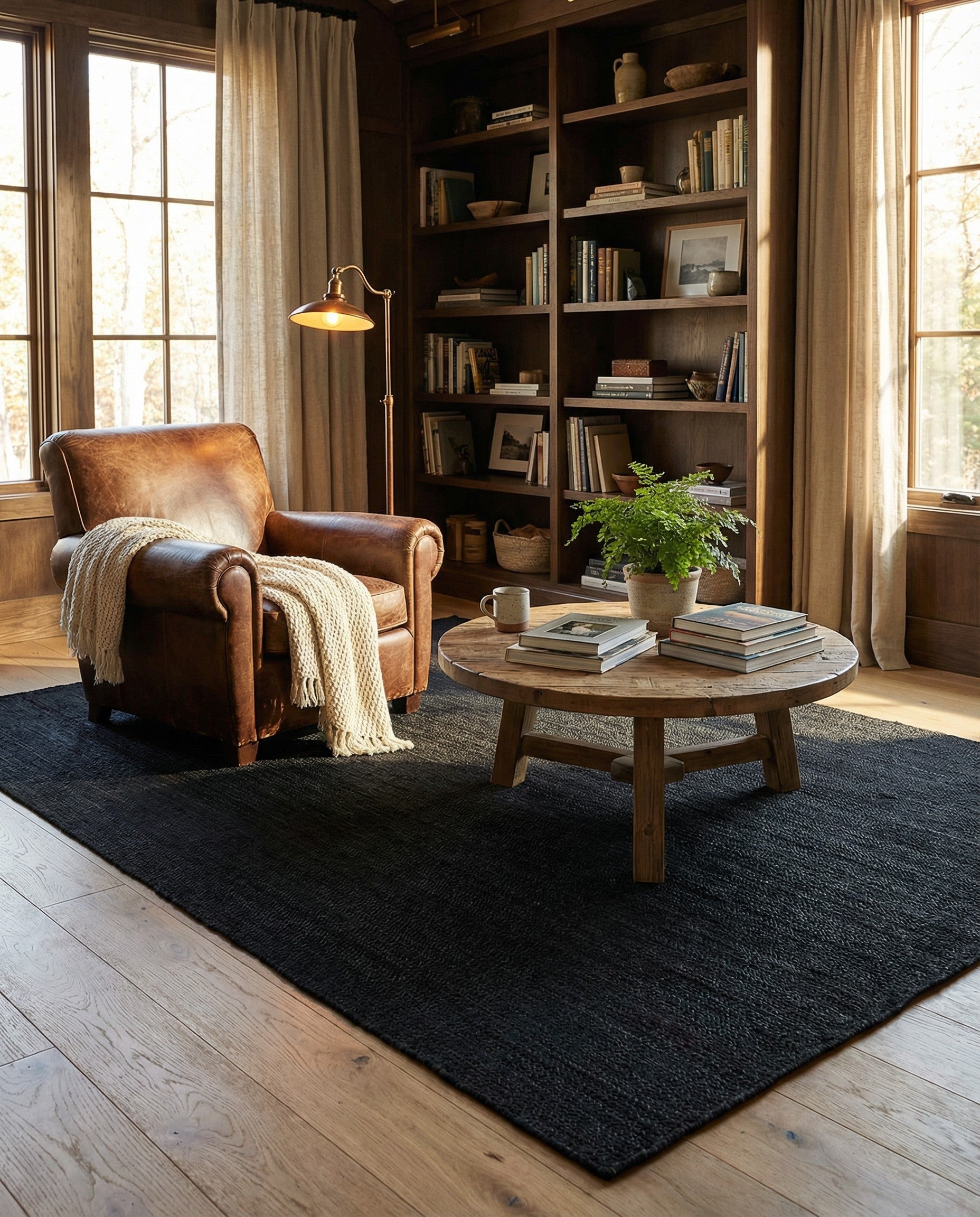 7' 10 x 10' Handmade Braided Jute Rug