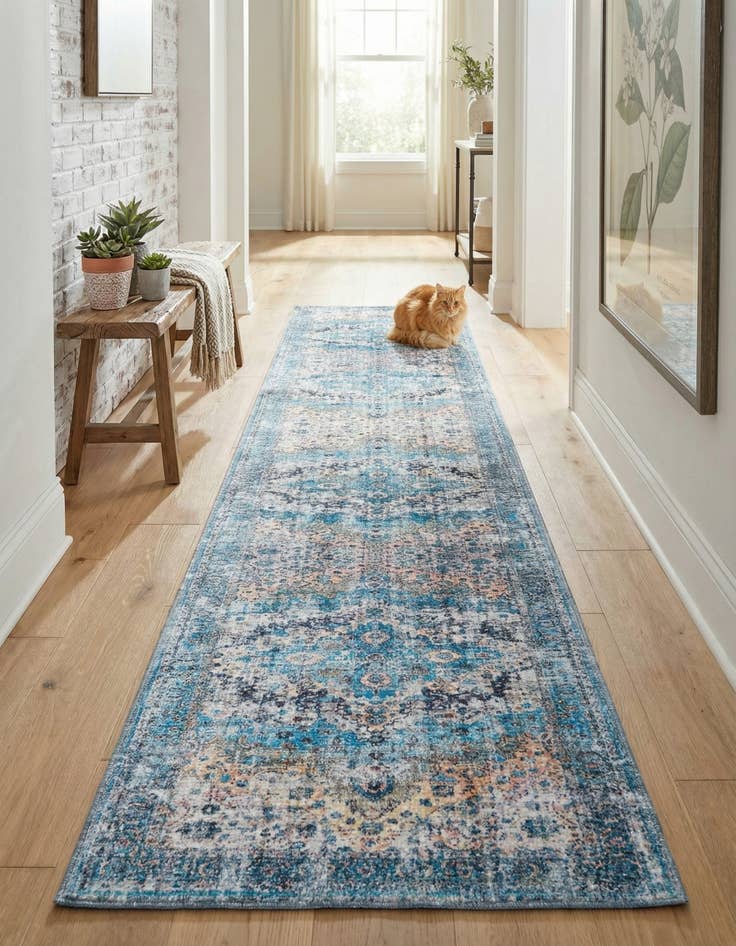 Detail image of 2' 7 x 13'  Washable Mangata Runner Rug