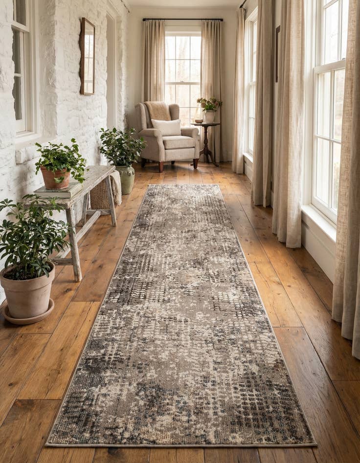 Detail image of 2' 7 x 10'  Washable Spectrum Runner Rug