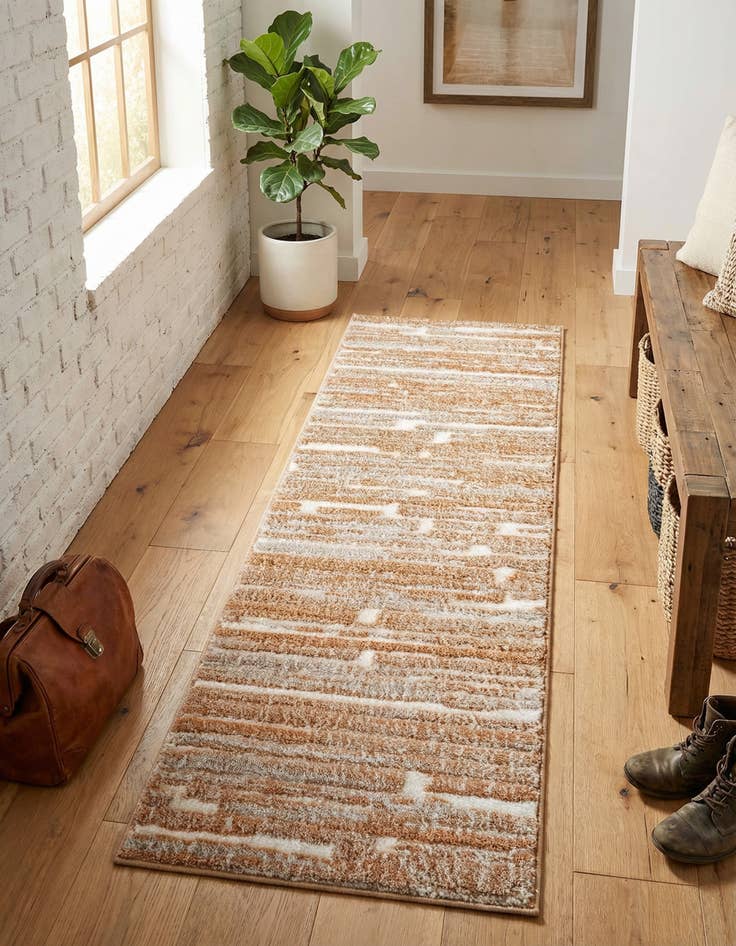 Detail image of 2' x 6' Sepia Runner Rug