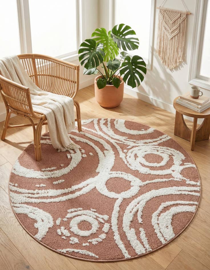 Detail image of 5' 3 x 5' 3 Boho Round Rug