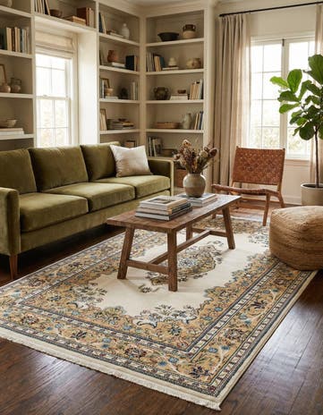Cream Nain Design Rug