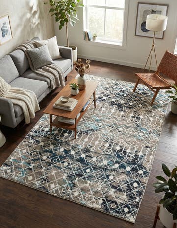 6' x 9' Moroccan Trellis Rug