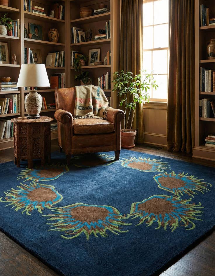 Detail image of 7' 7 x 7' 7 Luna Square Rug