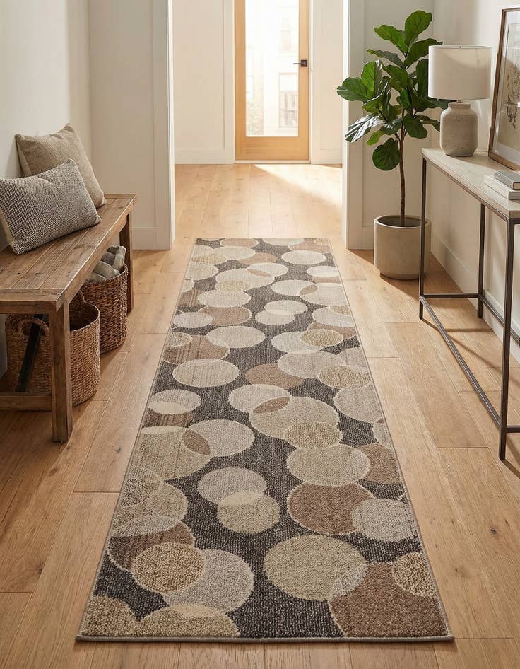 Detail image of 2' 7 x 10' Washable Theia Runner Rug
