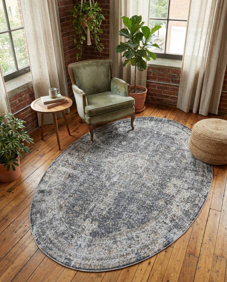 Detail image of 5' x 8' Santiago Oval Rug