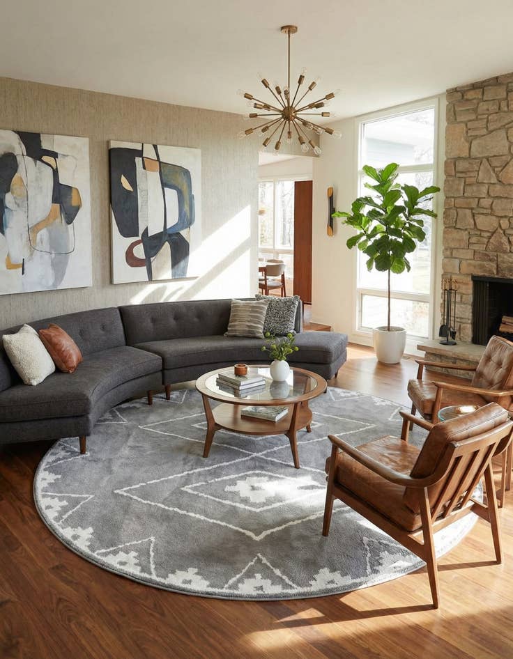 Detail image of 10' x 10' Oslo Round Rug