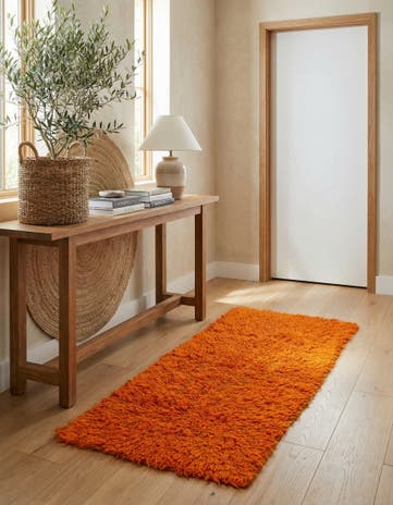 2' 3 x 4' 2 Hand Knotted Moroccan Wool Runner Rug