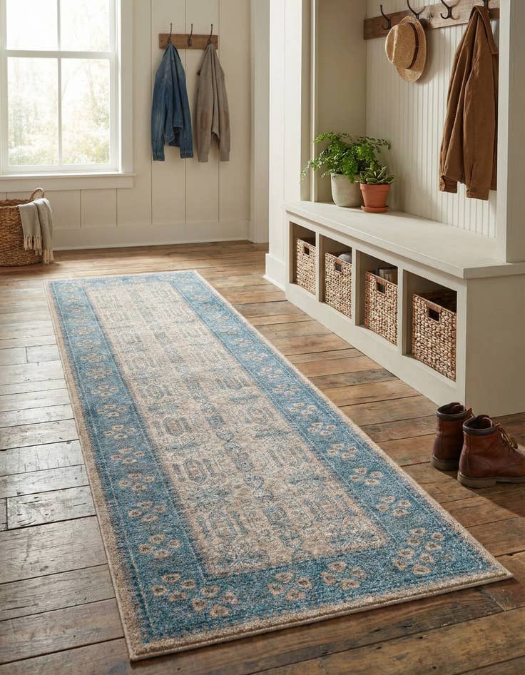 Detail image of 2' 7 x 10' Viola Runner Rug