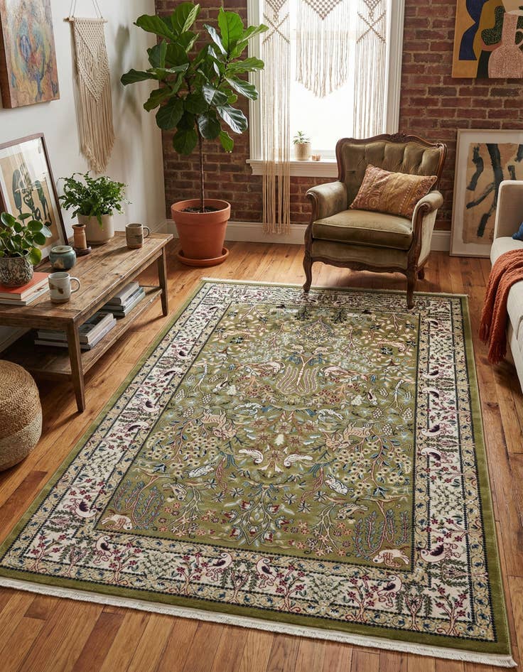 Detail image of 6' x 9' Nain Design Rug