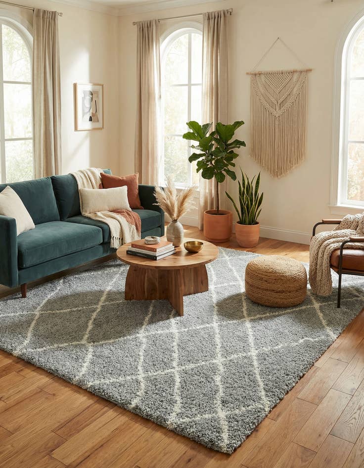 Detail image of 7' 10 x 7' 10 Soft Touch Shag Square Rug