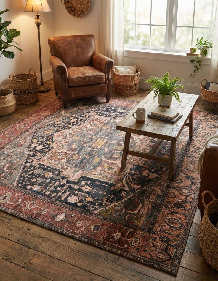 Detail image of 7' 10 x 7' 10 Medina Square Rug