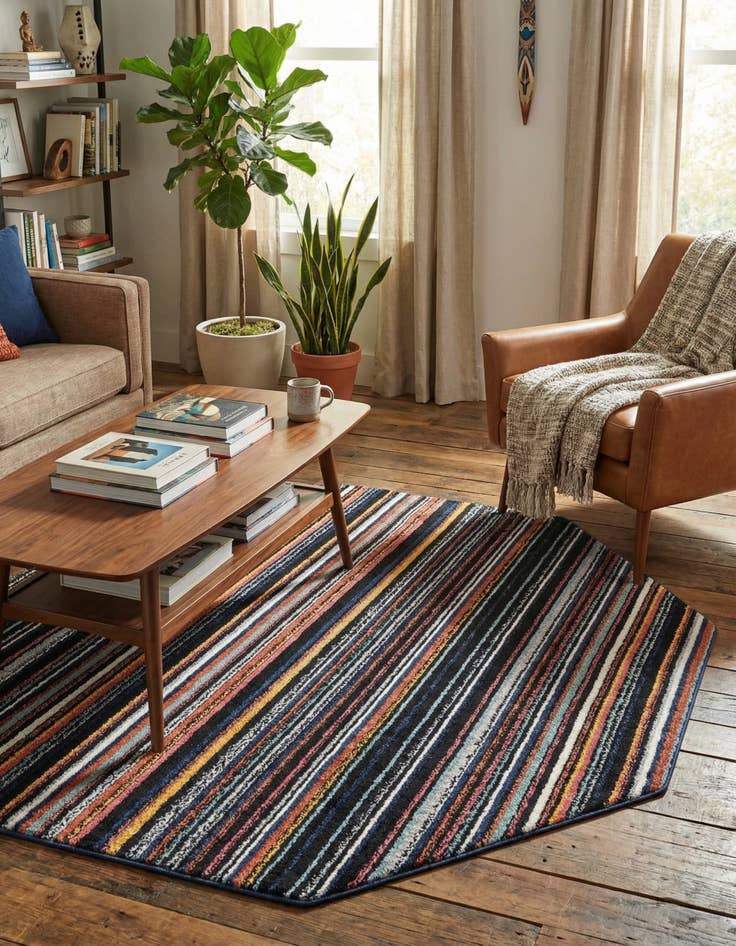 Detail image of 7' 10 x 7' 10 Tagine Octagon Rug
