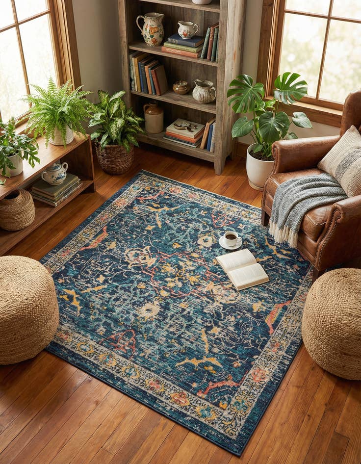 Detail image of 4' x 4' Lola Square Rug