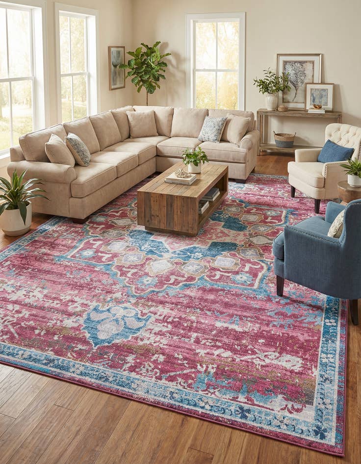 Detail image of 10' 6 x 13'  Washable Renaissance Rug