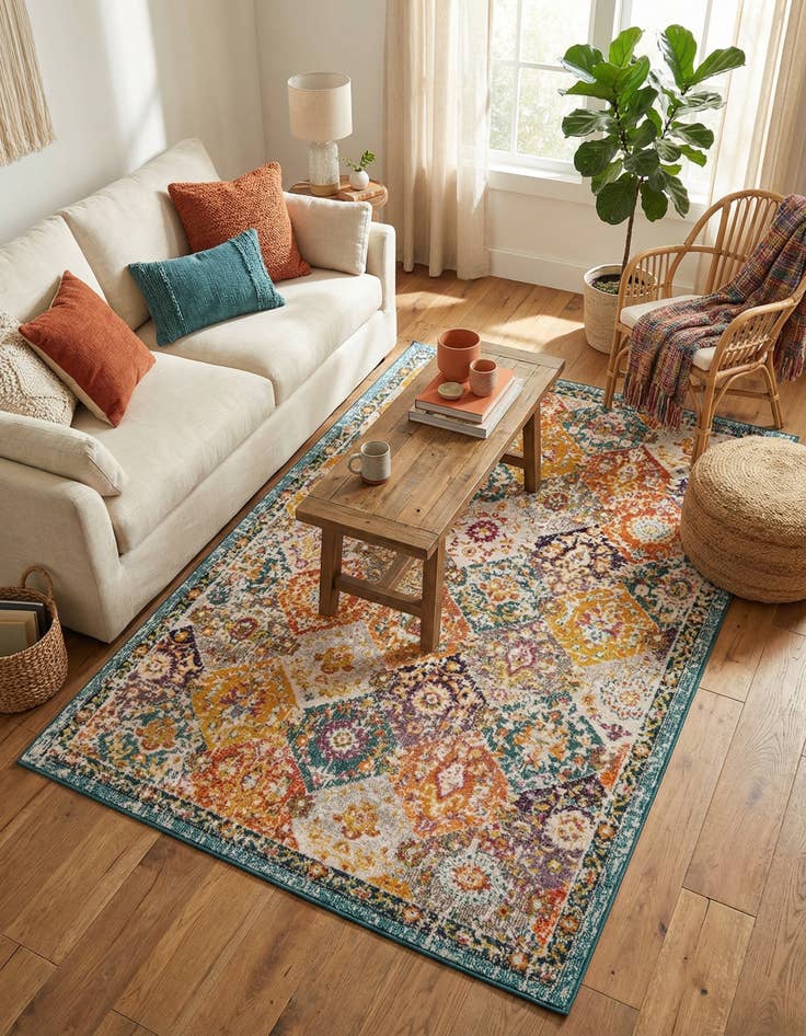 Detail image of 5' 3 x 7' Carrington Rug