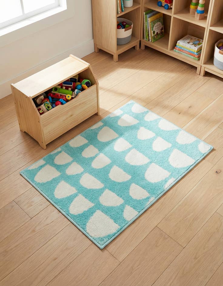Detail image of 2' 2 x 3' Whimsy Kids Rug