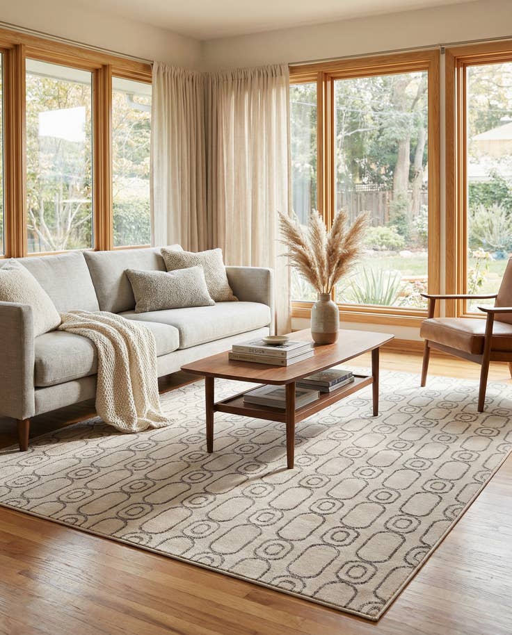 Detail image of 5' 3 x 8' Vogue Geo Rug