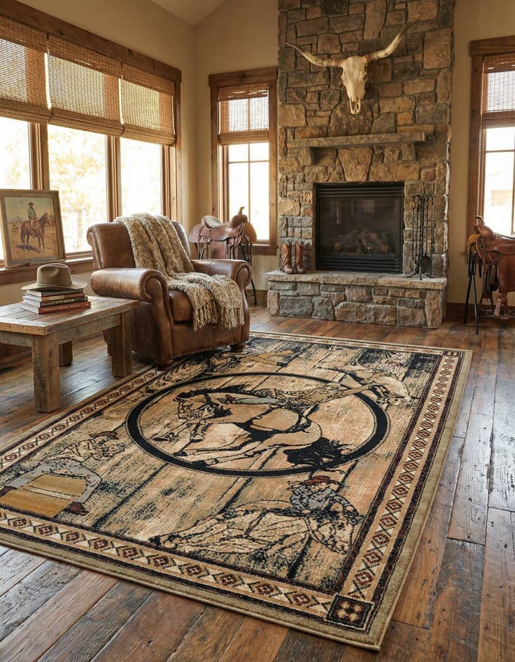 Detail image of 5' 3 x 8' Pioneer Rug