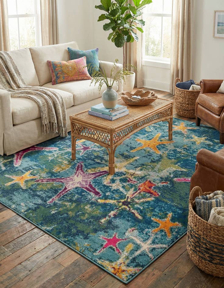 Detail image of 8' x 10' Washable Capri Rug