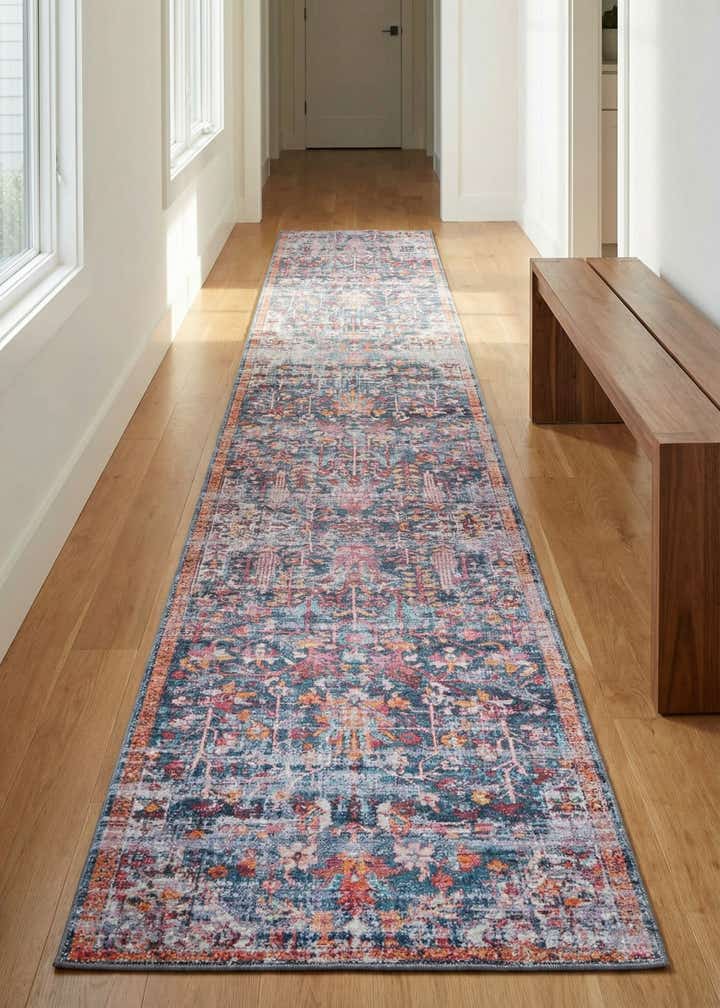 2' 7 x 13' Washable Maahru Runner Rug