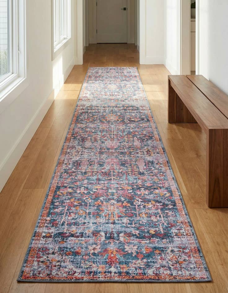 Detail image of 2' 7 x 13' Washable Maahru Runner Rug