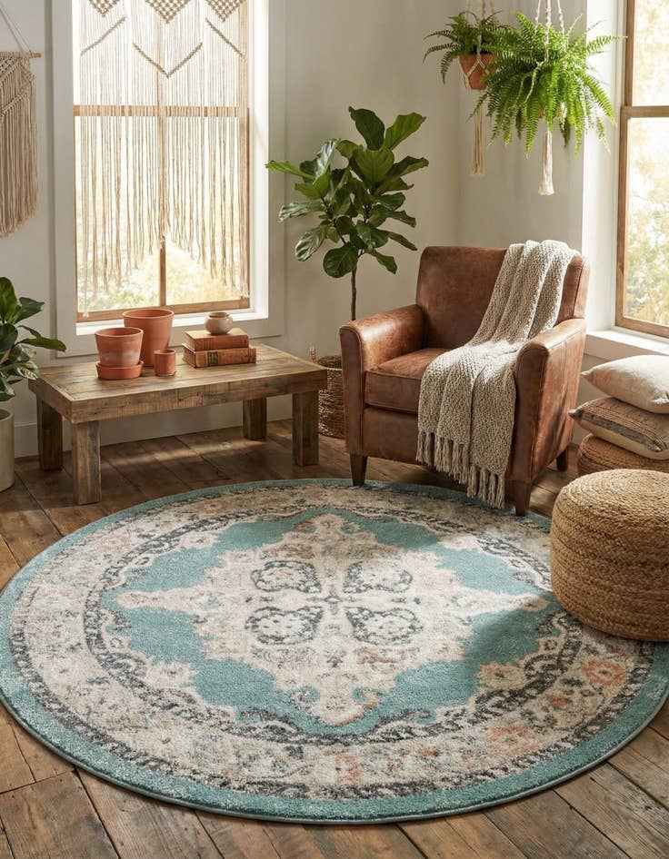 Detail image of 5' x 5' Parker Round Rug